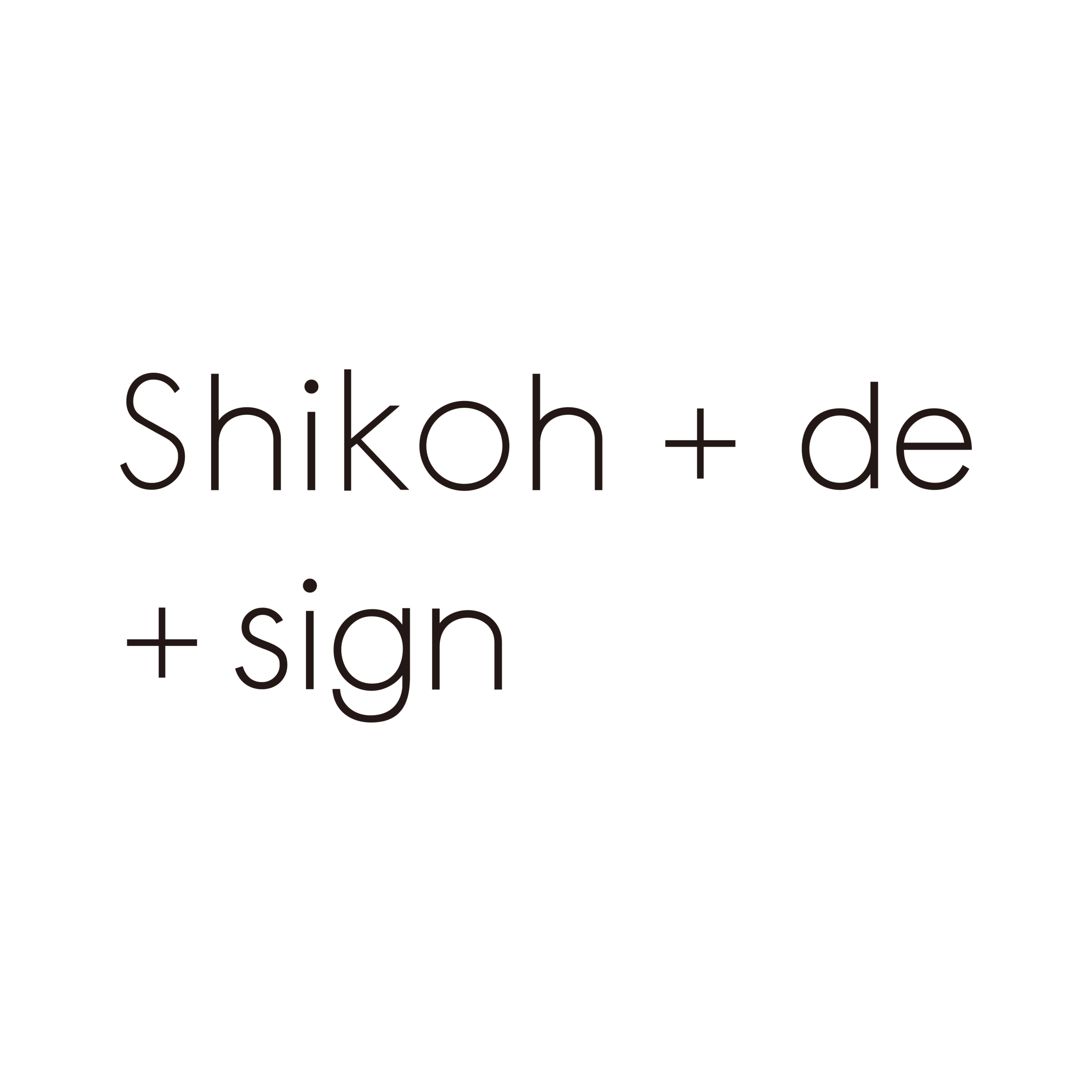 Shikoh + de + sign